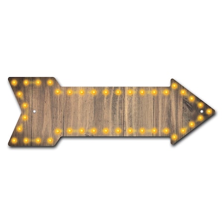 Signmission Spotlight Arrow Arrow Sign Funny Home Decor 18in Wide P-ARROW-999596